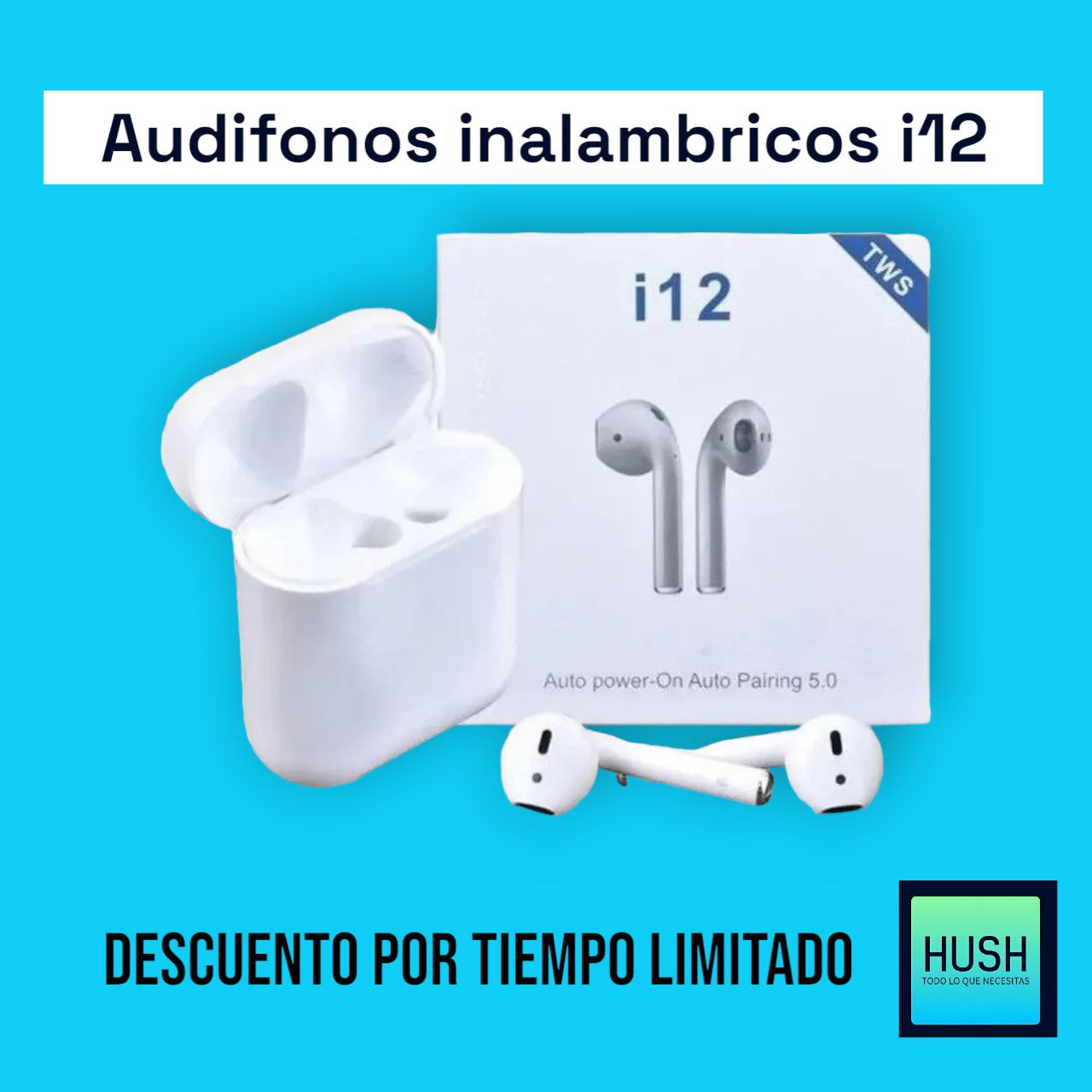 Audífonos Inpods I12 TWS🎧✨