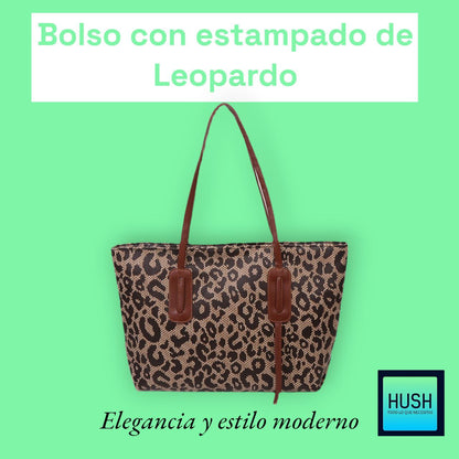 Bolso con Estampado de Leopardo✨🐆