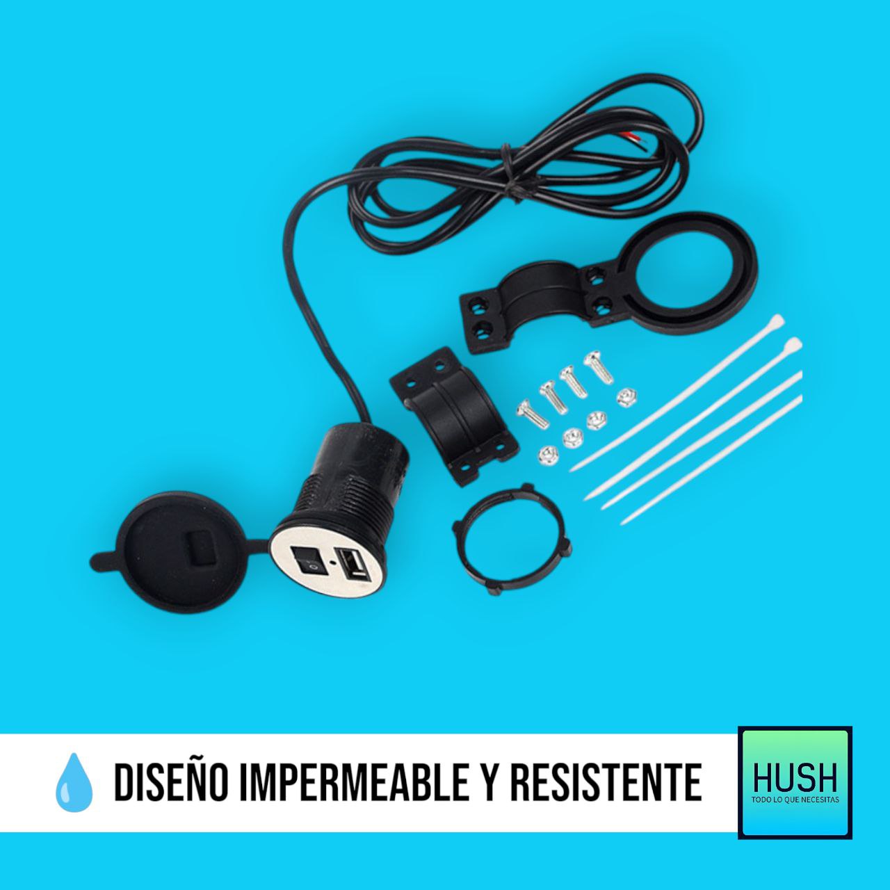 Cargador USB para Moto Impermeable🏍️⚡