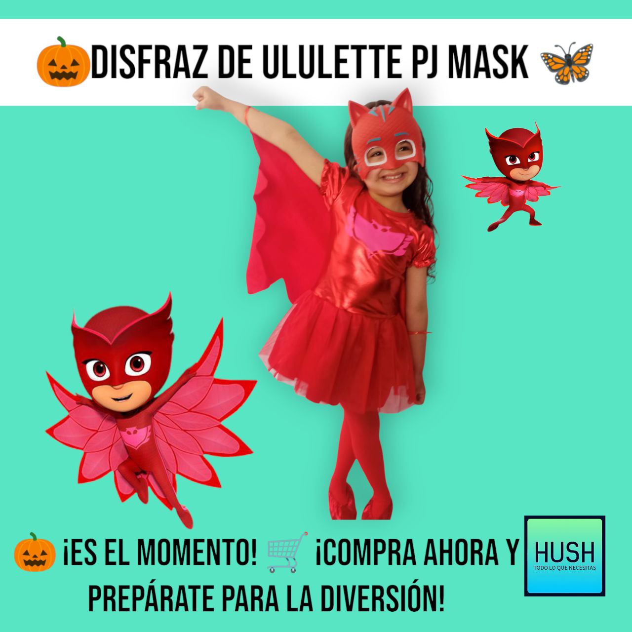 Disfraz de Ululette PJ Mask👧✨🎃