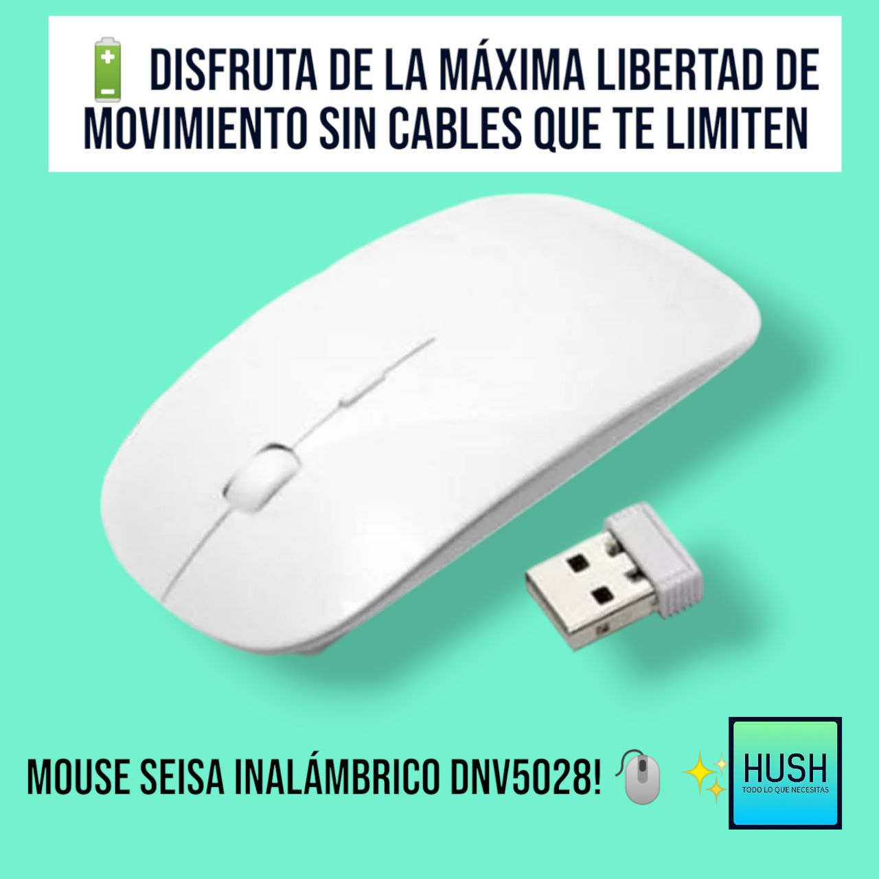 Mouse Seisa Inalámbrico 🖱️✨