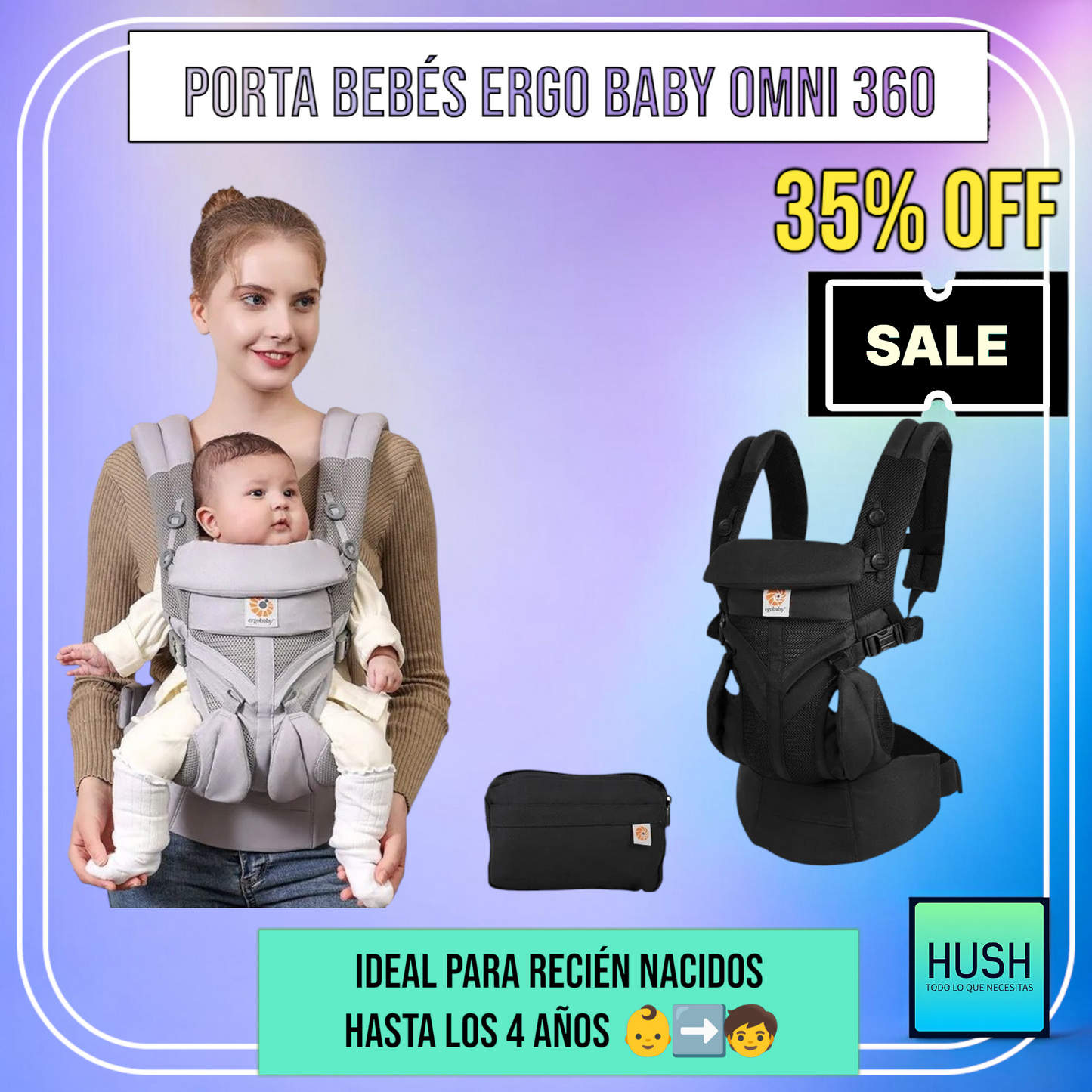 Portabebés Ergobaby Omni 360 👶🏻🐣