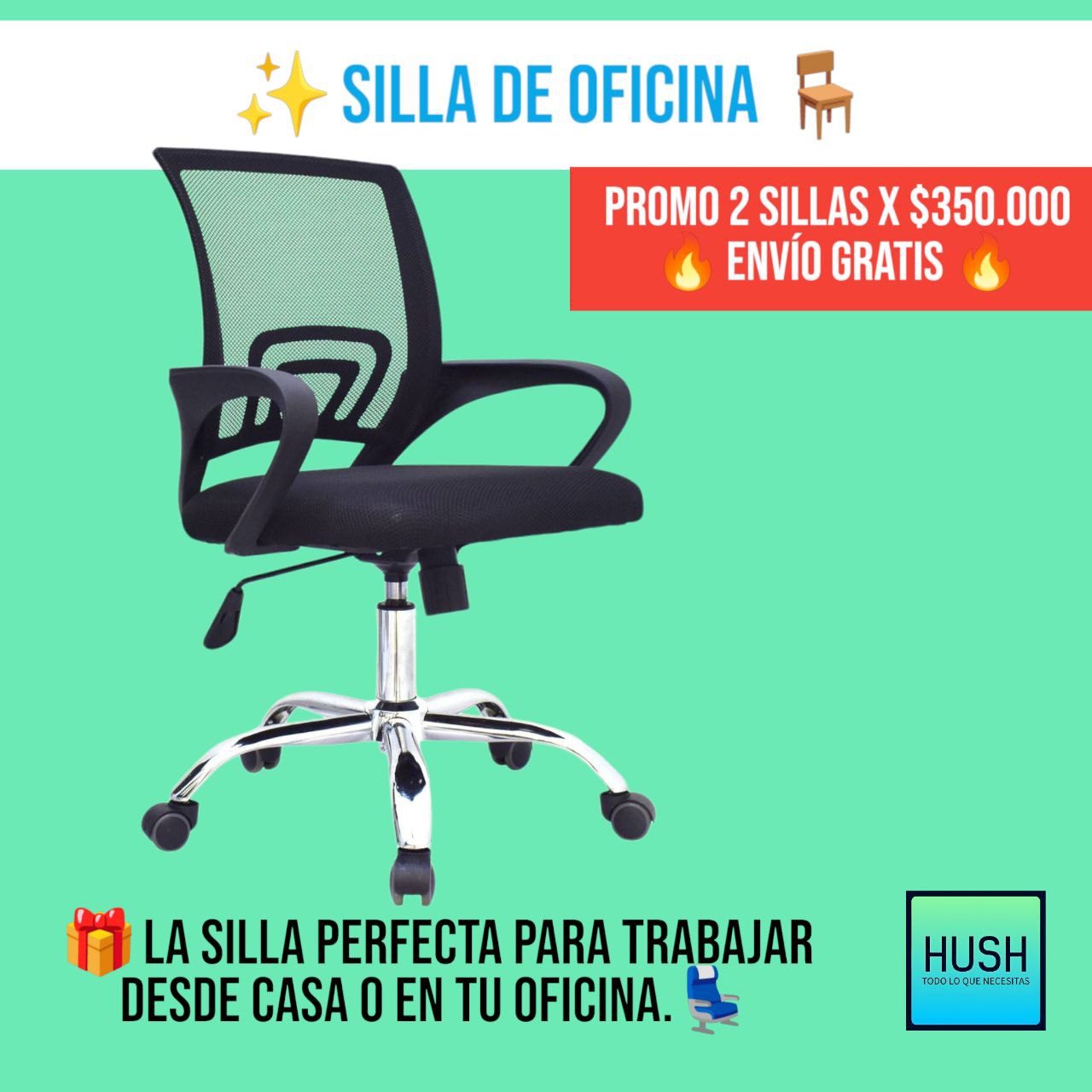 SUPER PROMO 2 Sillas de Oficina🪑✨