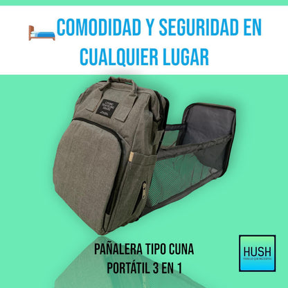 Pañalera Tipo Cuna 3 en 1 de Living Share🎒🐣