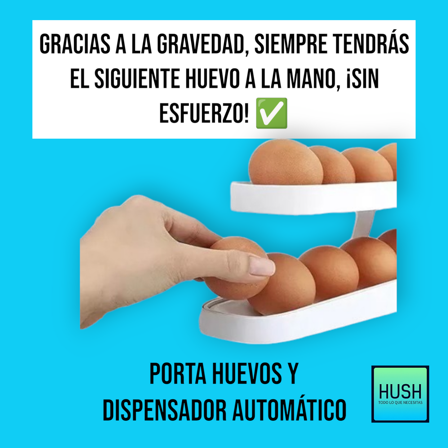 Porta Huevos y Dispensador Automático con Diseño Compacto 🥚🐣