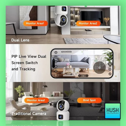 Cámara de seguridad con Doble Lente 📹🔍