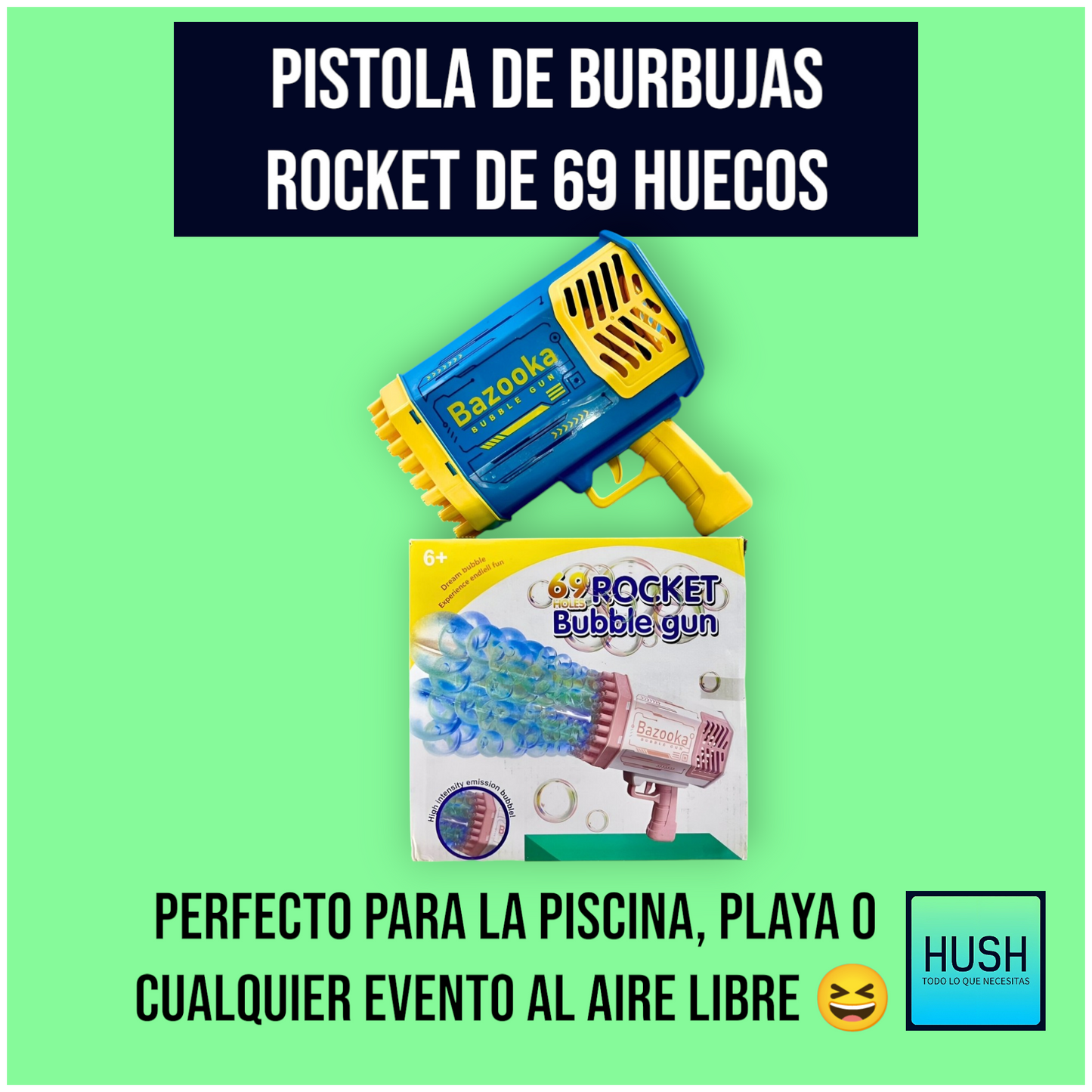 Maquina de burbujas Rocket 🚀 de 69 huecos