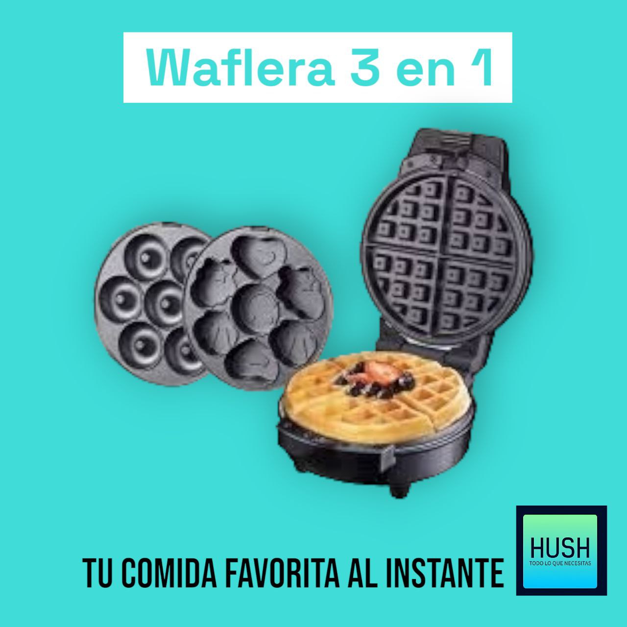 Máquina de Postres Waflera 3 en 1 ✨🧇